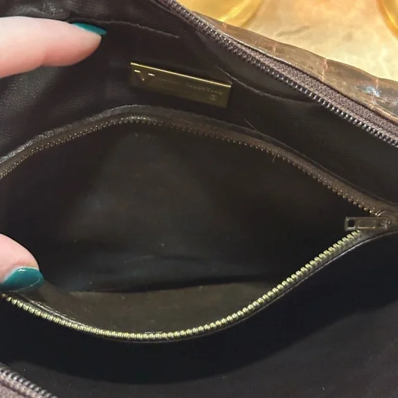 Mario Valentino Adjustable Crossbody Bag PVC x Leather Authentic USED - Picture 10 of 12